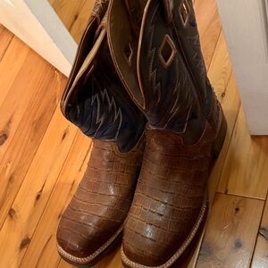Brown Leather Cowboy Boots